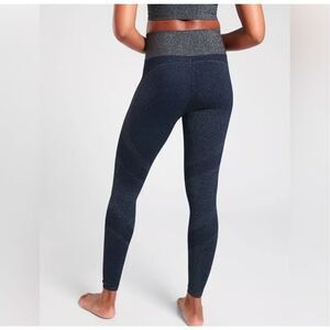 Athleta Twilight Tight Navy Blue Silver XS